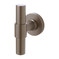 GPF3047.A3-00 Mocca blend Hipi Deux+ kruisknop vast incl. knopvastzetter op ronde rozet
