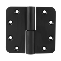 GPF6351.60 paumelle 89x96 mm smeedijzer zwart DIN LS ronde hoek