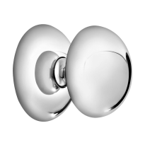 0284 Deurknop op rozet draaibaar, chrome