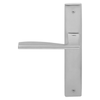 1030L Link deurkruk op schild linkswijzend, satinchrome