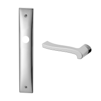 1070L Ola deurkruk op schild PC85 linkswijzend, chroom