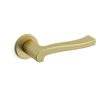 1071R Ola deurkruk op rozet rechtswijzend, 51x6mm messing gepolijst