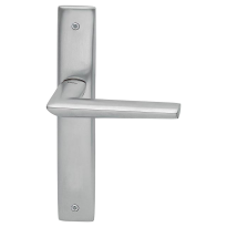 1080 Isi deurkruk op schild WC55/8, satinchrome