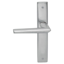 1080L Isi deurkruk op schild blind linkswijzend, satinchrome