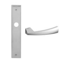 1130 Mitos deurkruk op schild WC63/8, satinchrome