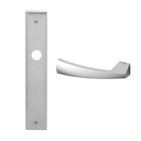 1130L Mitos deurkruk op schild PC55 linkswijzend, satinchrome