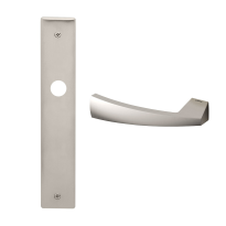 1130L Mitos deurkruk op schild PC92 linkswijzend, mat nikkel