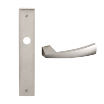 1130R Mitos deurkruk op schild BB72 rechtswijzend, mat nikkel