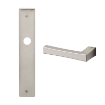1160L Telis deurkruk op langschild linkswijzend, mat nikkel