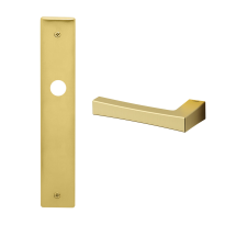 1160L Telis deurkruk op schild BB56 linkswijzend, satinmessing