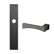 1170L Life deurkruk op schild BB56 linkswijzend, grafiet