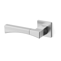 1171L Life deurkruk op rozet linkswijzend, chrome/satinchrome