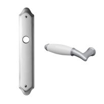 1200L Melody deurkruk op langschild PC92 linkswijzend, chroom