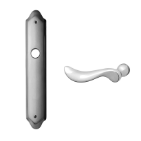 1210L Norma deurkruk op langschild BB72 linkswijzend, chroom