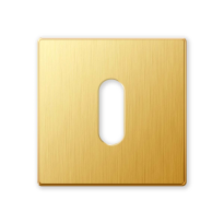 1291/B sleutelrozet 50x50x6mm goud 24k