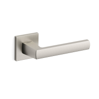 1291R Fan deurkruk op rozet rechtswijzend, mat nikkel