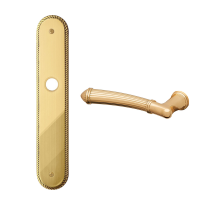 1510L Aurora deurkruk op langschild PC55 linkswijzend, 24k Goud