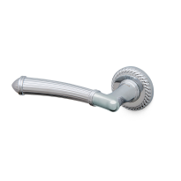 1511L Aurora deurkruk op rozet linkswijzend, chrome