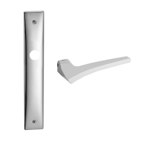 1630 Astrid deurkruk op schild PC55, chroom