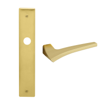 1630 Astrid deurkruk op schild WC57/5, satinmessing