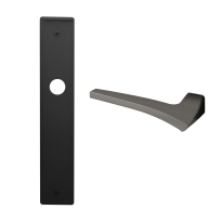 1630L Astrid deurkruk op schild PC55 linkswijzend, grafiet