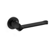 1921R MM80 deurkruk op rozet rechtswijzend, mat zwart 