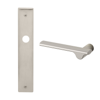 3190L Ara deurkruk op langschild linkswijzend, mat nikkel