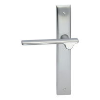 3190L Ara deurkruk op langschild PC72 linkswijzend, satinchrome/chrome