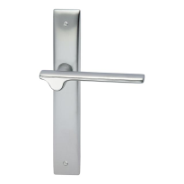 3190R Ara deurkruk op langschild BB56 rechtswijzend, satinchrome/chrome