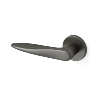 381 Zoe deurkruk op rozet linkswijzend, grafiet