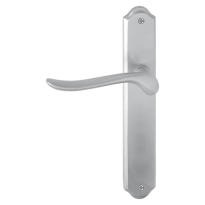 690L Rondo deurkruk op langschild PC55 linkswijzend, satinchrome 