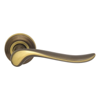 691L Rondo deurkruk op rozet linkswijzend, brons