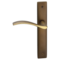 710L Zen deurkruk op langschild PC72 linkswijzend, mat brons