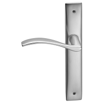 710L Zen deurkruk op langschild PC72 linkswijzend, satinchroom/chroom