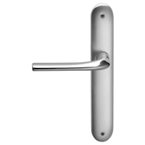 720L Filo deurkruk op langschild linkswijzend, satinchrome/chrome