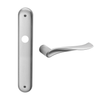 730 Spin deurkruk op schild WC72/8, satinchrome