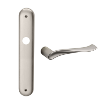 730R Spin deurkruk op schild rechtswijzend, mat nikkel