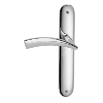 770L Nadir deurkruk op schild PC92 linkswijzend, chroom