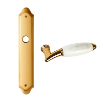 8000 Paros deurkruk op langschild WC63/8, 24k Goud