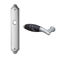 8000L Paros deurkruk op langschild BB72 linkswijzend, chroom