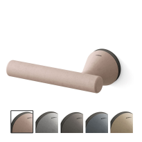 8021L Juno deurkruk op rozet linkswijzend, grafiet-blos