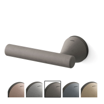 8021L Juno deurkruk op rozet linkswijzend, grafiet-duifgrijs