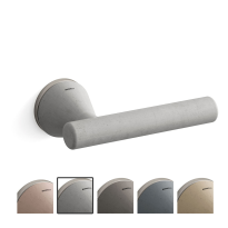 8021R Juno deurkruk op rozet rechtswijzend, mat nikkel-asgrijs