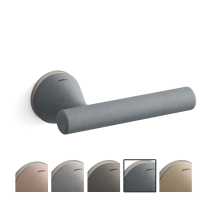 8021R Juno deurkruk op rozet rechtswijzend, mat nikkel-grafiet