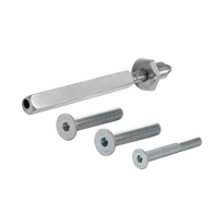 AG0316 bevestigingsset t.b.v. deurdikte 44 mm