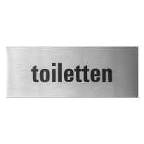 GPF0401.09.0005 deurbordje 'Toiletten' rechthoekig, 50x130x1 mm