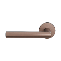 GPF1015.A2-00L/R Bronze blend deurkruk Toi op ronde rozet, links-/ rechtswijzend