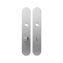 GPF1100.20 langschild afgerond WC63/8 normale knop RVS geborsteld