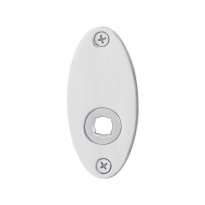 GPF1100.43L/R rozet 80x38x2mm RVS gepolijst links-/rechtsdraaiend