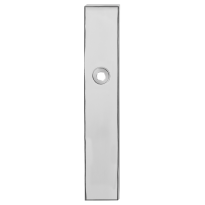 GPF1100.65R langschild rechthoekig blind rechtsdraaiend RVS gepolijst